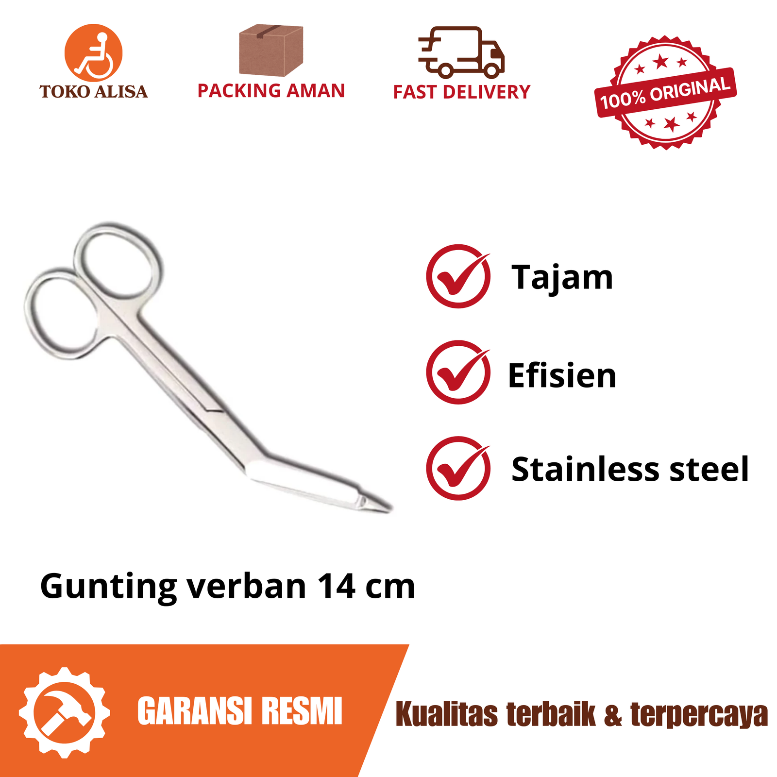 Gunting verban 14 cm